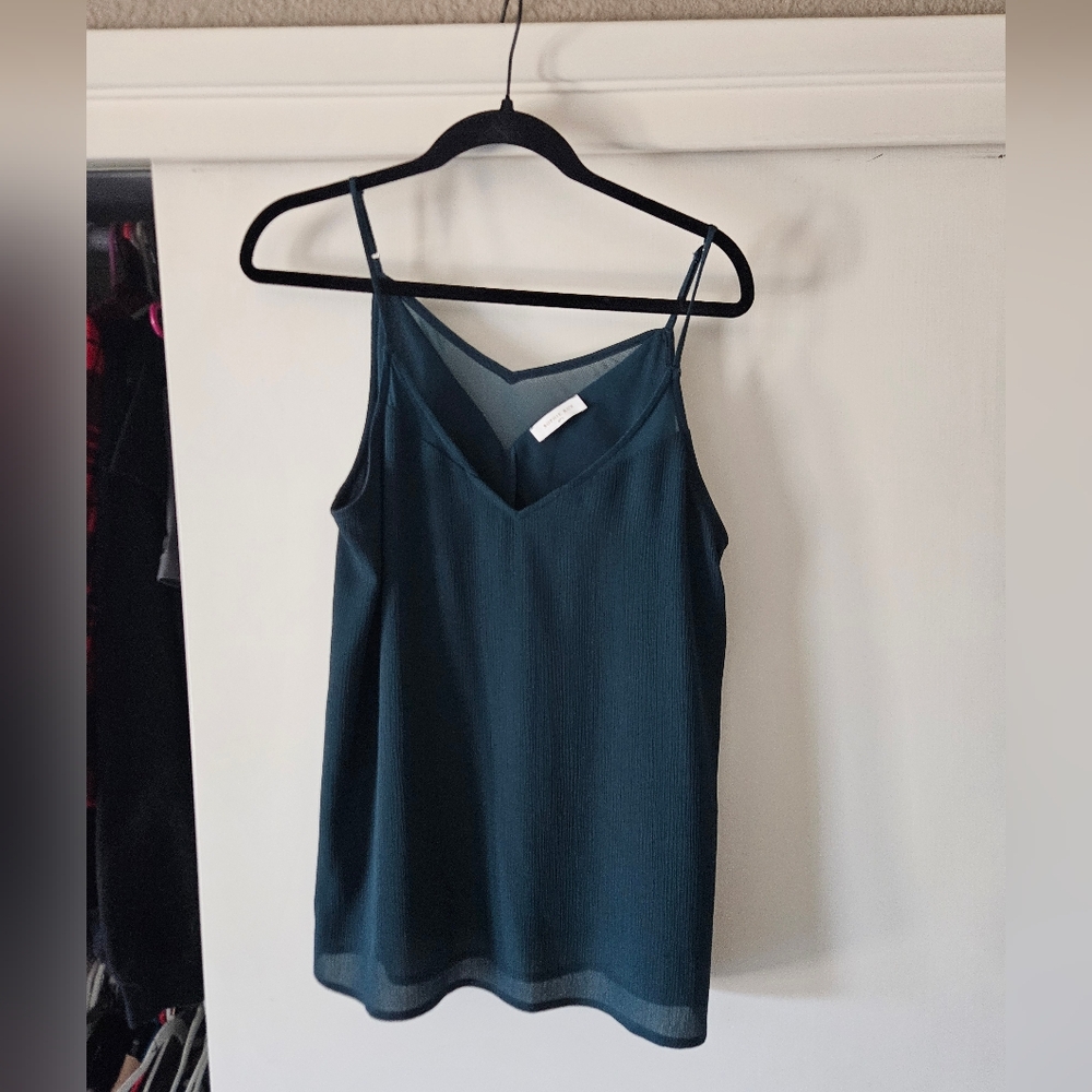 Sophie Rue Black and Green Camisole Top